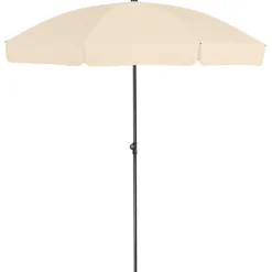 Platinum Middenstokparasol Aruba Volant Ø 200 Cm Ecru