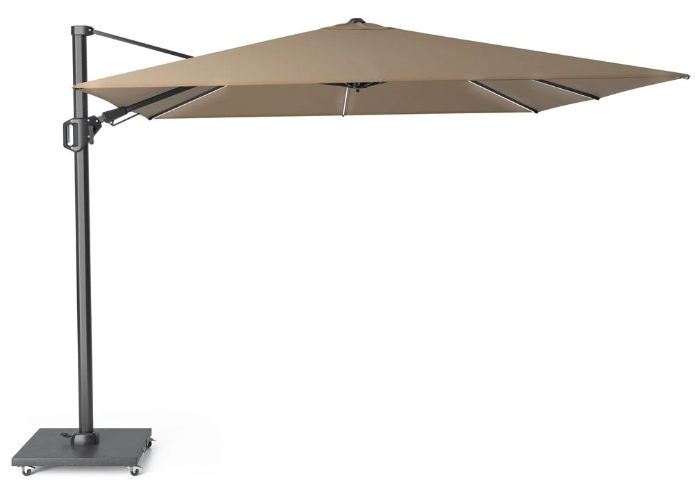 Platinum Zweefparasol Challenger T² 300 X 300 Cm Taupe 3 Platinum Zweefparasol Challenger T² 300 X 300 Cm Taupe