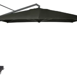 Platinum Zweefparasol Icon Premium 400 X 300 Cm Faded Black