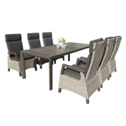 Royal Seasons COSTA DINING Tuinset Met 6 Stoelen